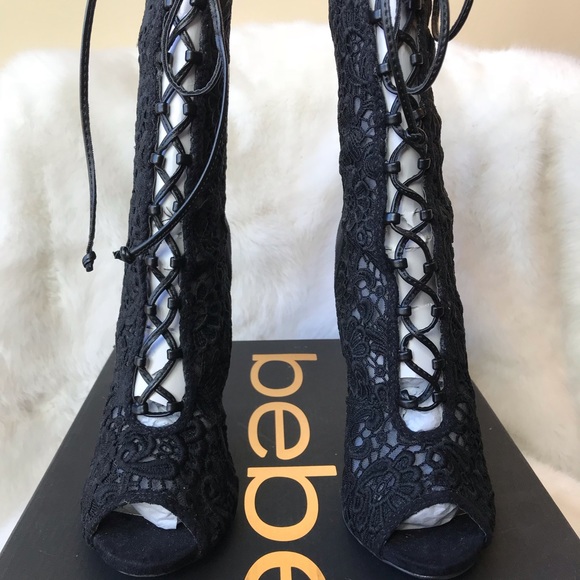 Bebe Beckah Lace Booties - Picture 5 of 7
